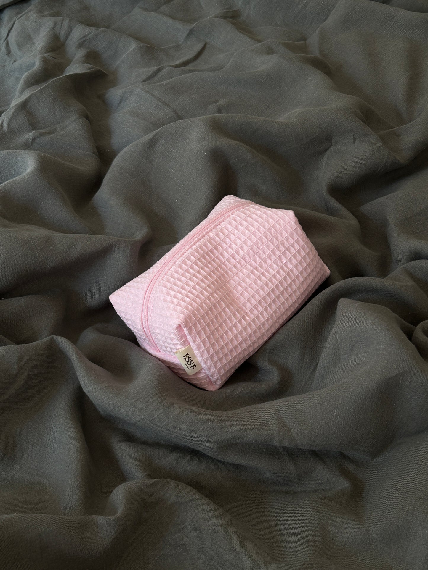 La trousse - pink waffle