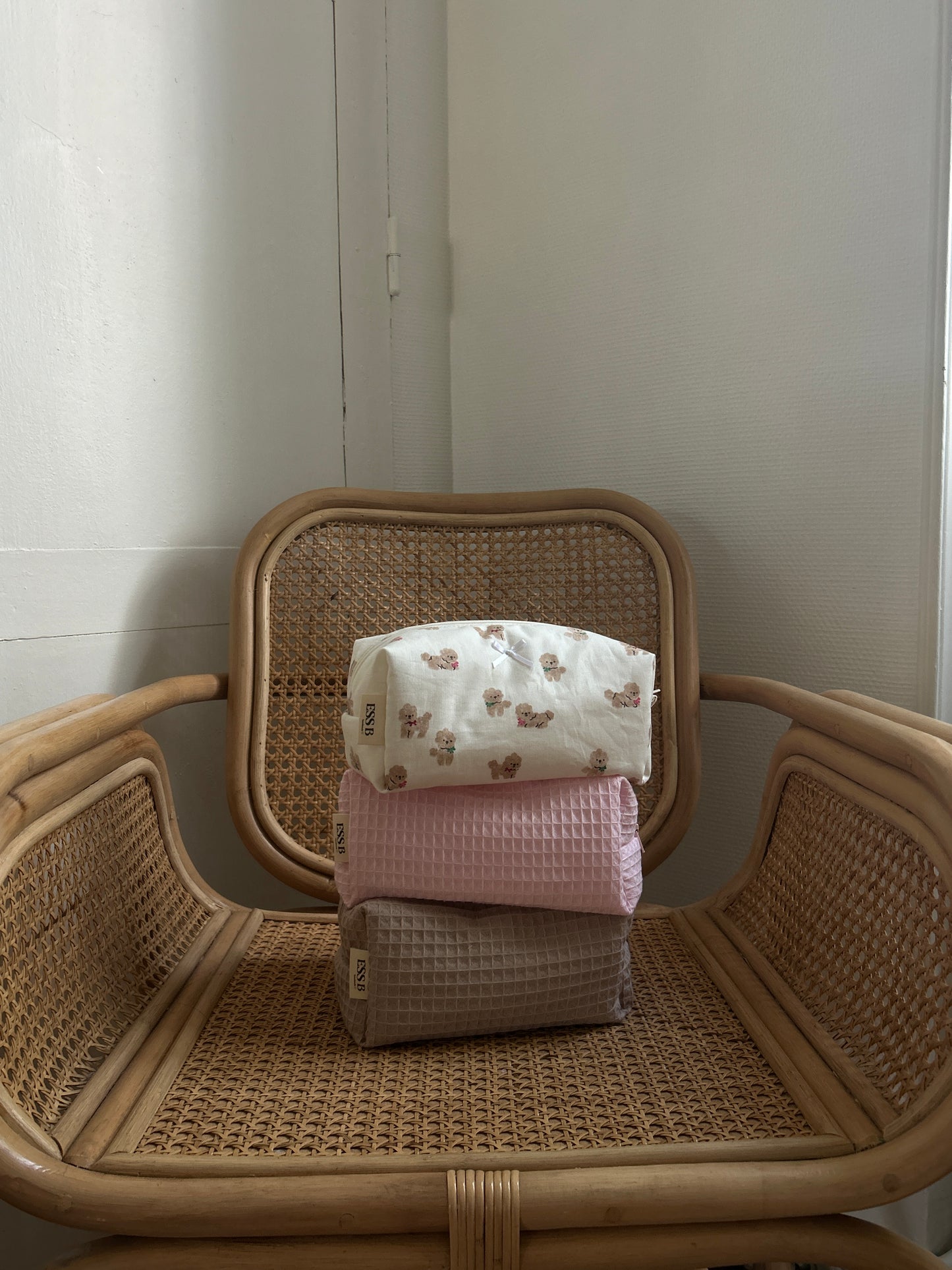 La trousse - beige waffle